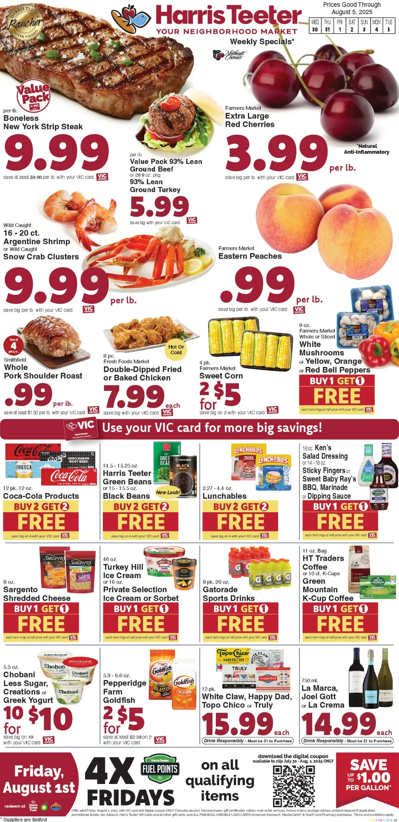 Harris Teeter Weekly Ad from 07/30/2025 - Flyer - Page number 1