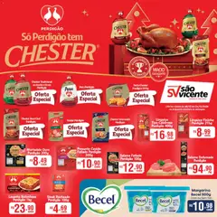 Pré-Visualização do folheto "Ofertas Perdigão" da loja Supermercados São Vicente válido a partir de 08/12/2025