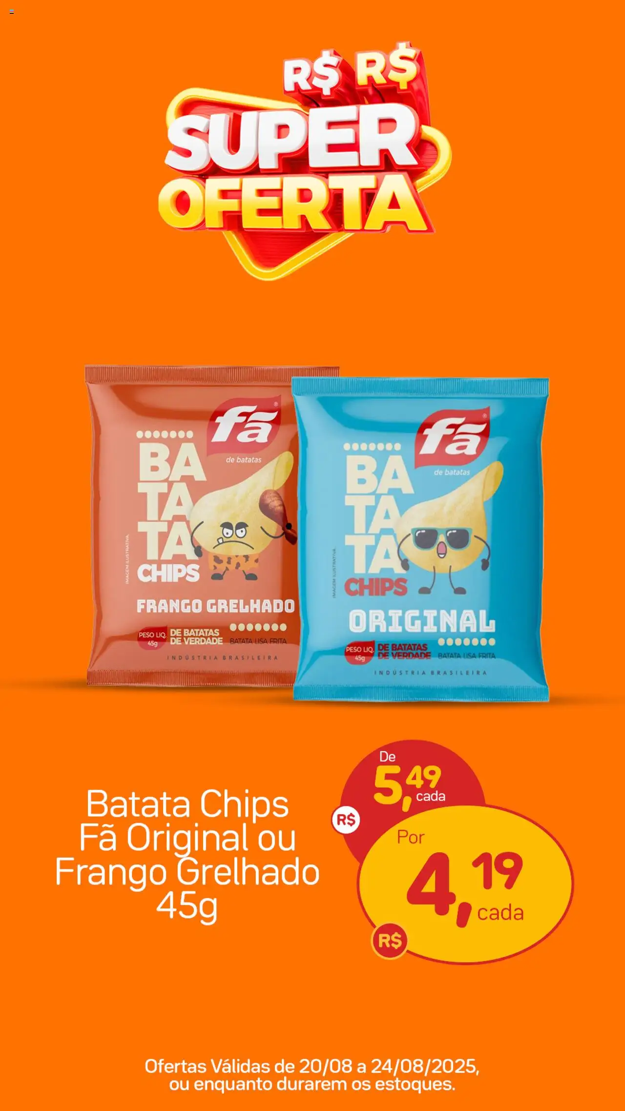 Ricoy folheto "Ofertas Batata Chips" válido a partir de 20/08/2025 - número de página 1 - Batatas, Batata, Frango, Batata chips