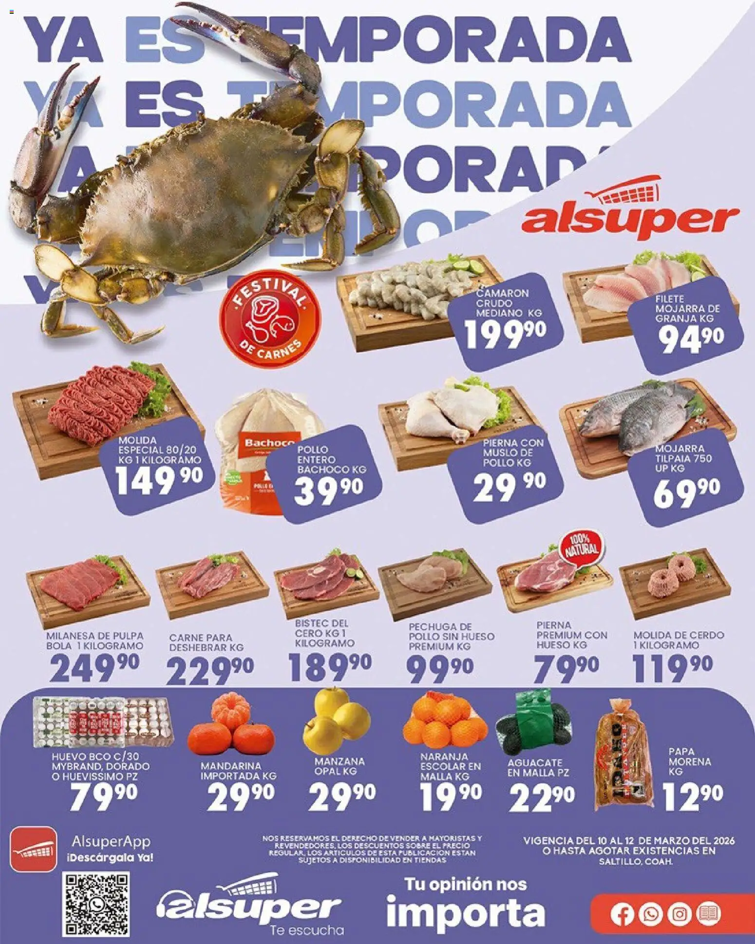 Vista previa las ofertas de la tienda Alsuper - Alsuper folleto Saltillo desde el 10/03/2026 
