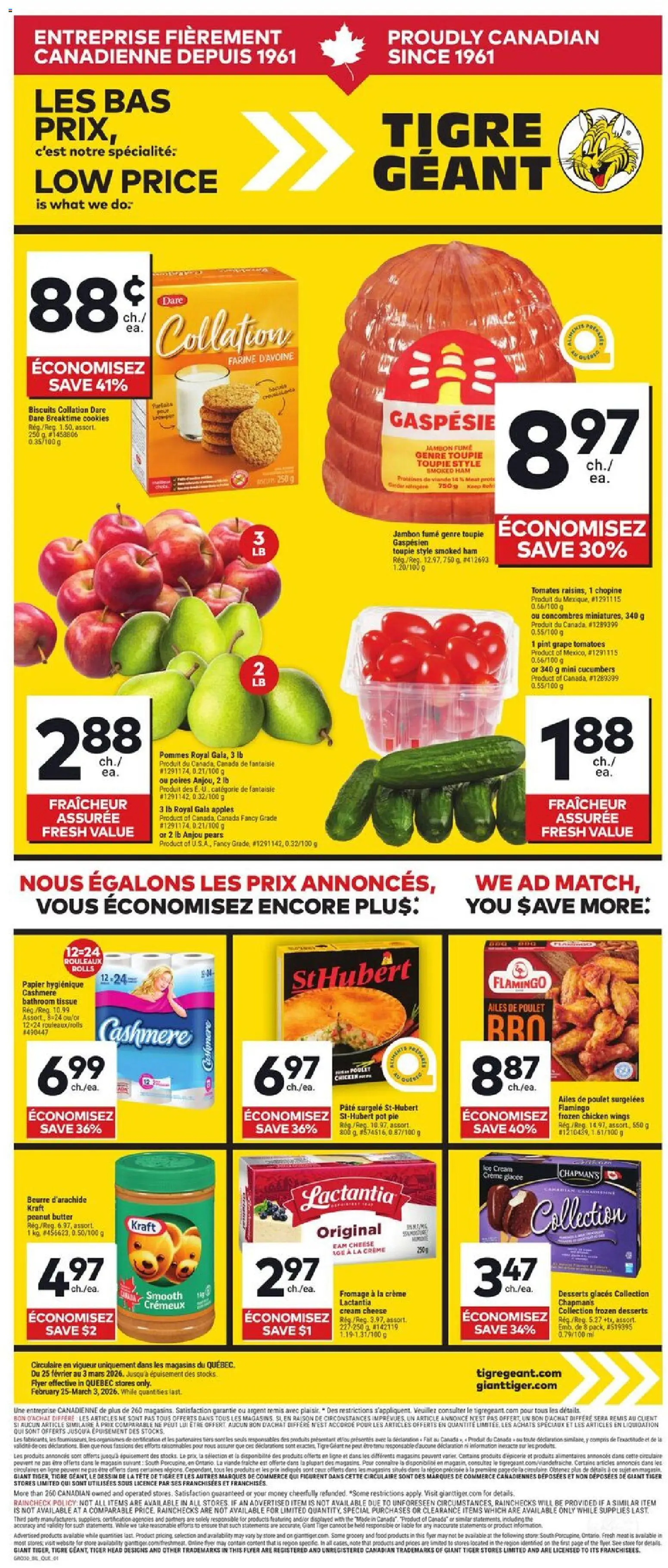 Preview of leaflet Weekly flyer / circulaire from shop Giant Tiger is valid from Feb 25, 2026