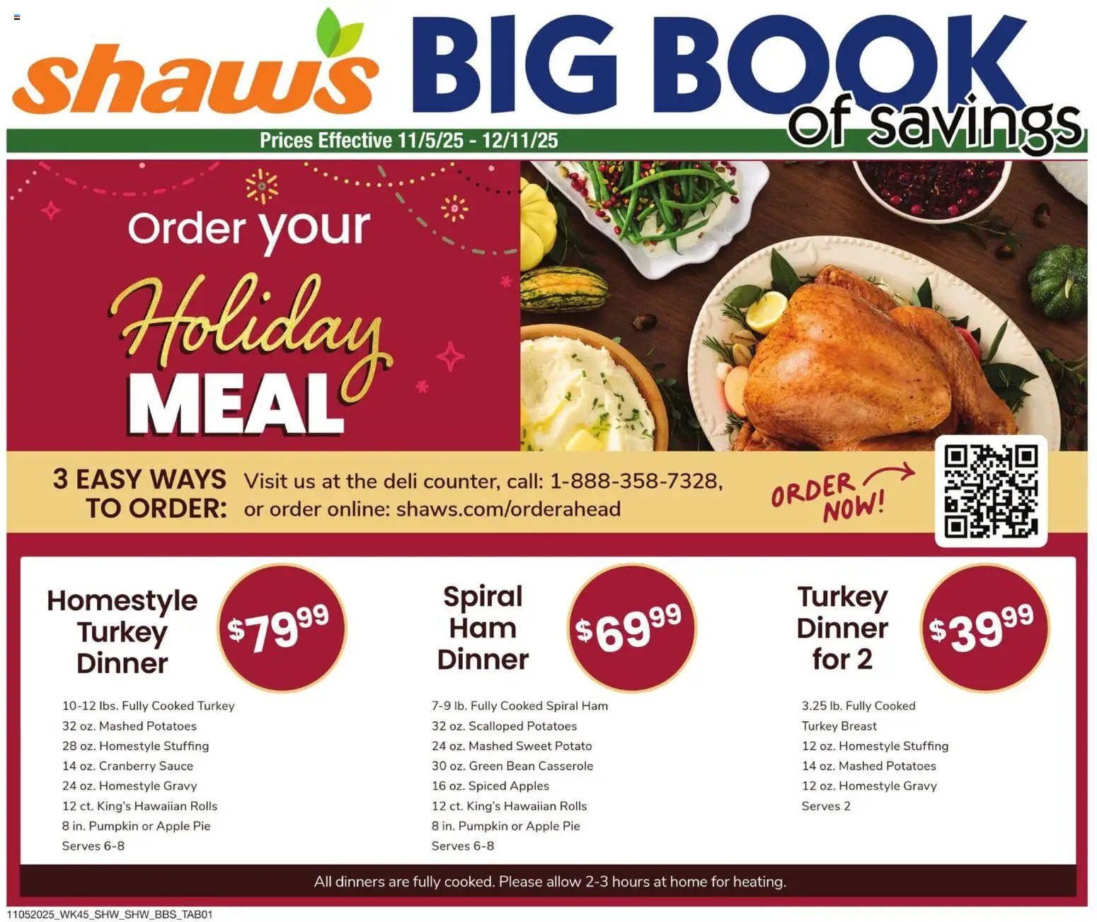 Ad Preview of Shaw's Big Book of Savings from 11/05/2025
