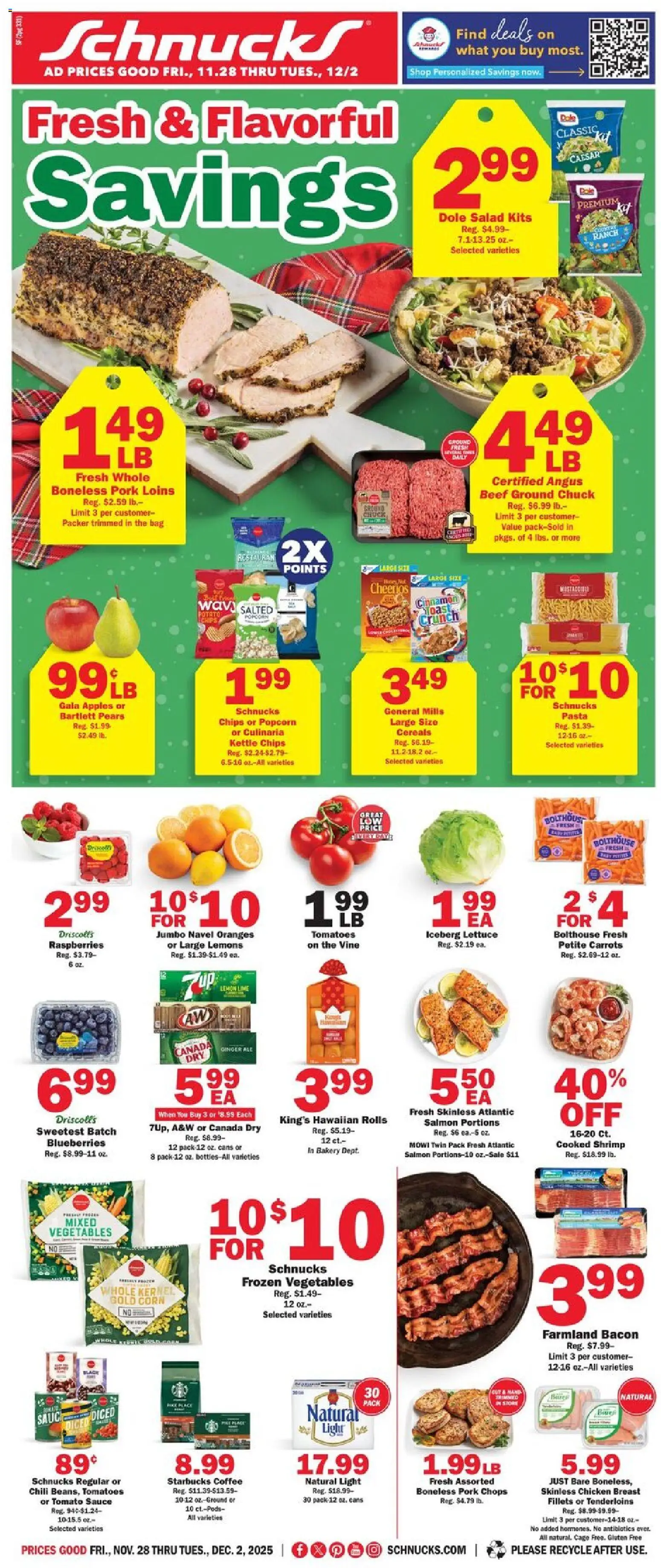 Ad Preview of Schnucks Ad from 11/28/2025