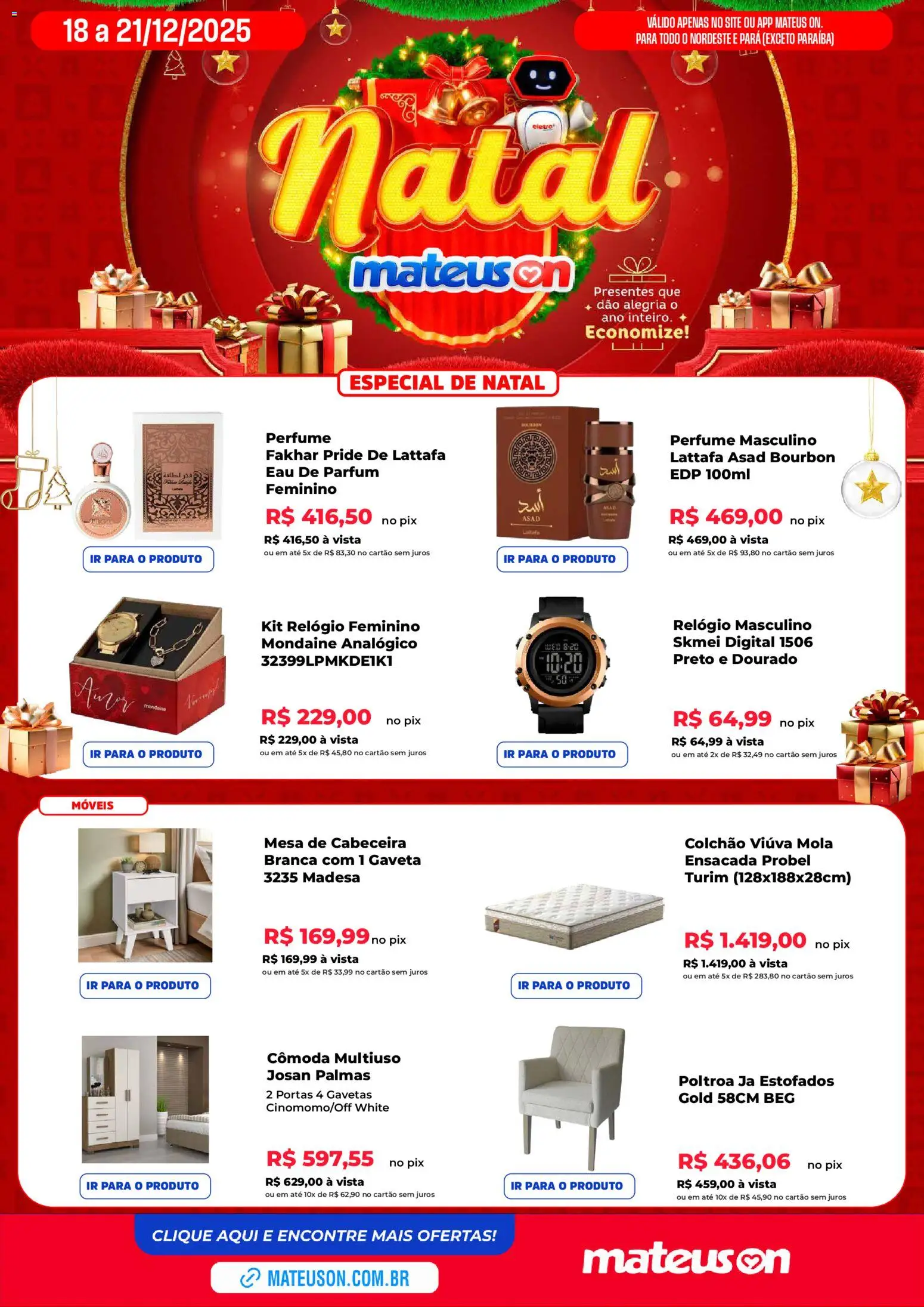 Pré-Visualização do folheto "Ofertas Especial de Natal" da loja Mateus válido a partir de 18/12/2025