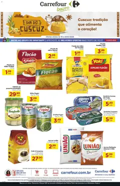 Pré-Visualização do folheto "Carrefour Bairro ofertas Festival do Cuscuz" da loja Carrefour Bairro válido a partir de 19/03/2026