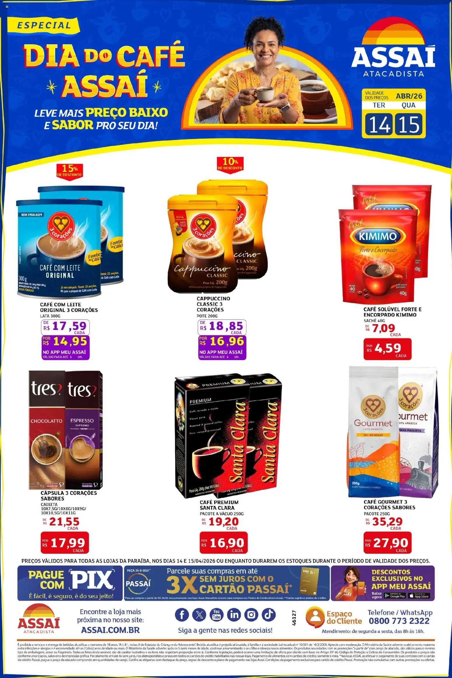 Pré-Visualização do folheto "Assaí Atacadista ofertas - PB" da loja Assaí Atacadista válido a partir de 14/04/2026