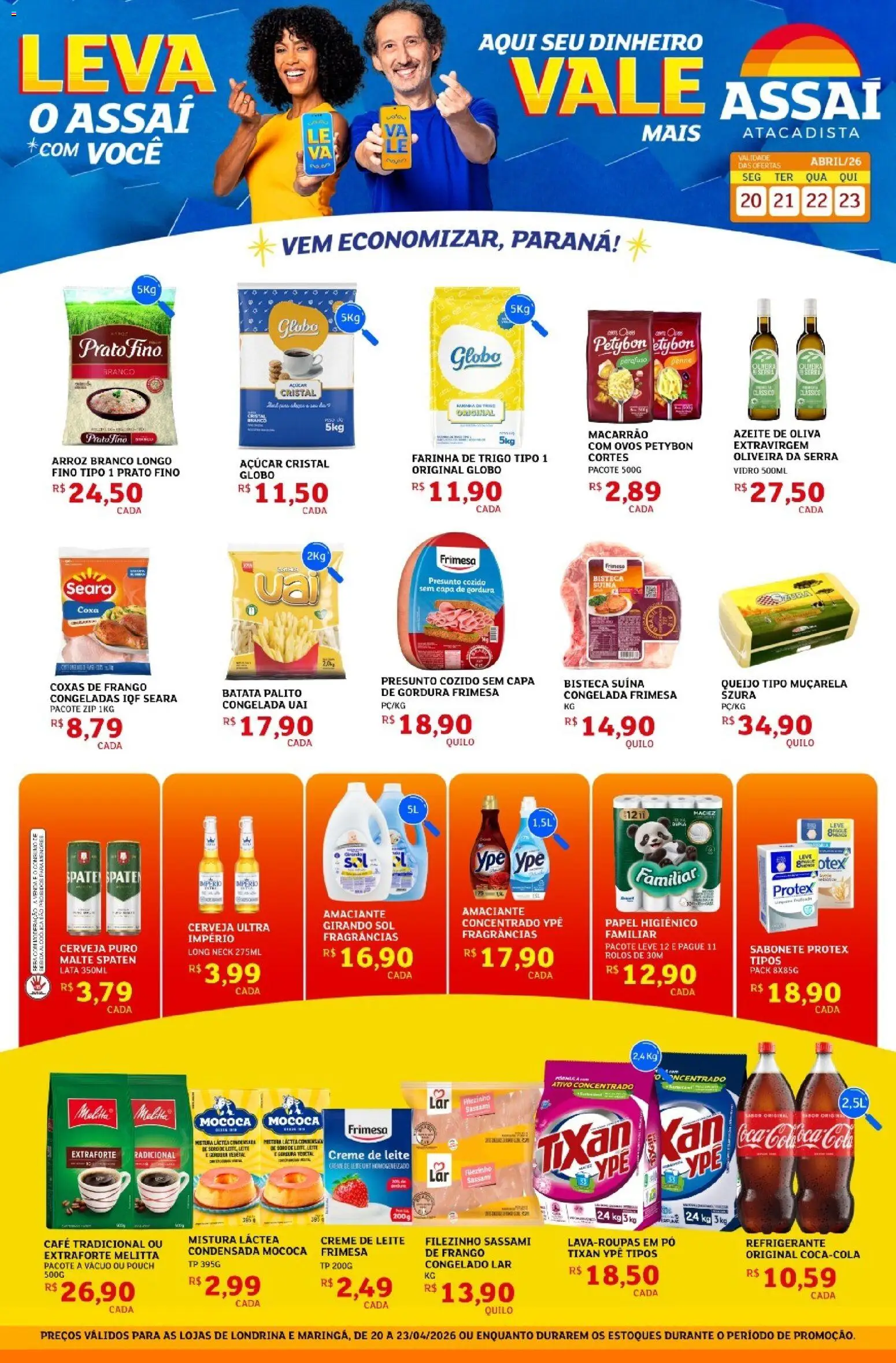 Pré-Visualização do folheto "Assaí Atacadista ofertas - PR" da loja Assaí Atacadista válido a partir de 20/04/2026