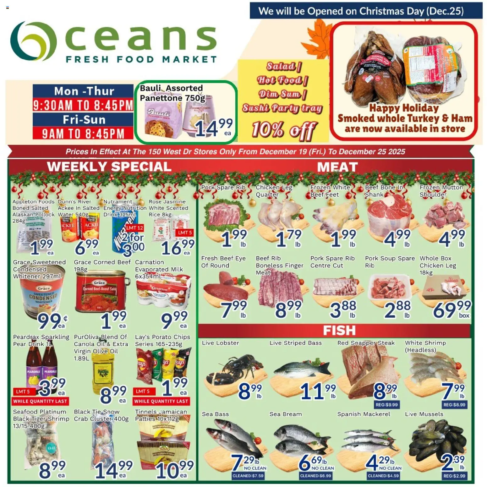 Preview of leaflet Weekly flyer / circulaire from shop Oceans is valid from Dec 19, 2025