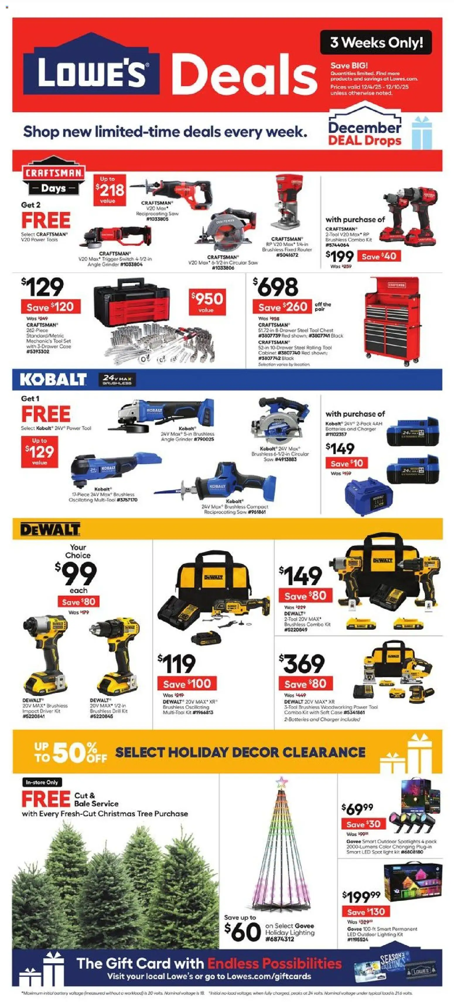 Ad Preview of Lowe's Weekly Ad from 12/04/2025