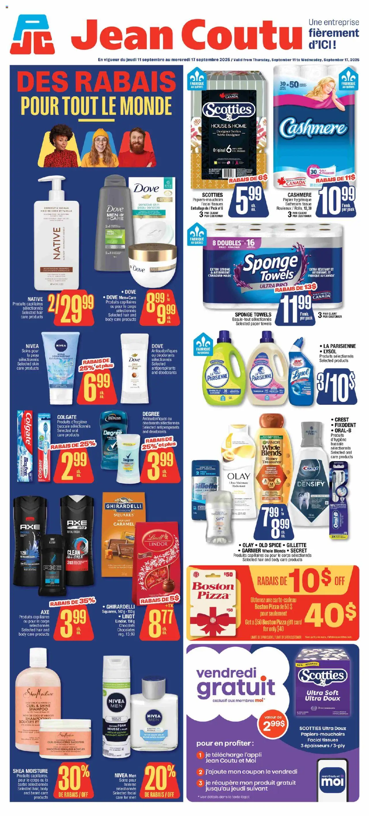 Jean Coutu flyer valid from Sep 11, 2025 - page number 1