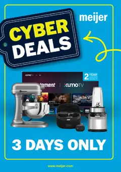 Ad Preview of Meijer Cyber Deals from 11/30/2025