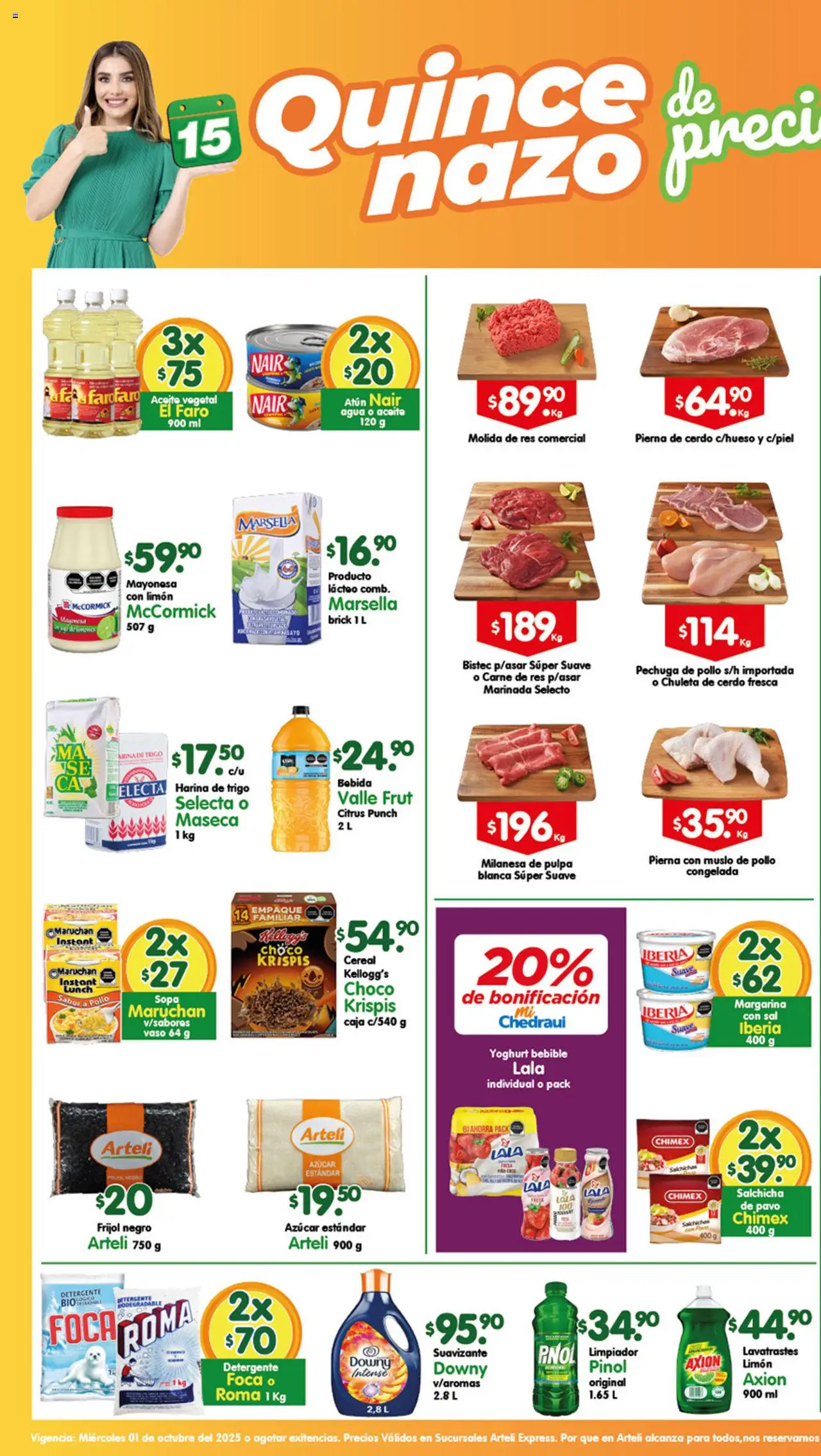 Prensa Express Arteli y sus promociones válidas desde el 01/10/2025 - Número de página 1