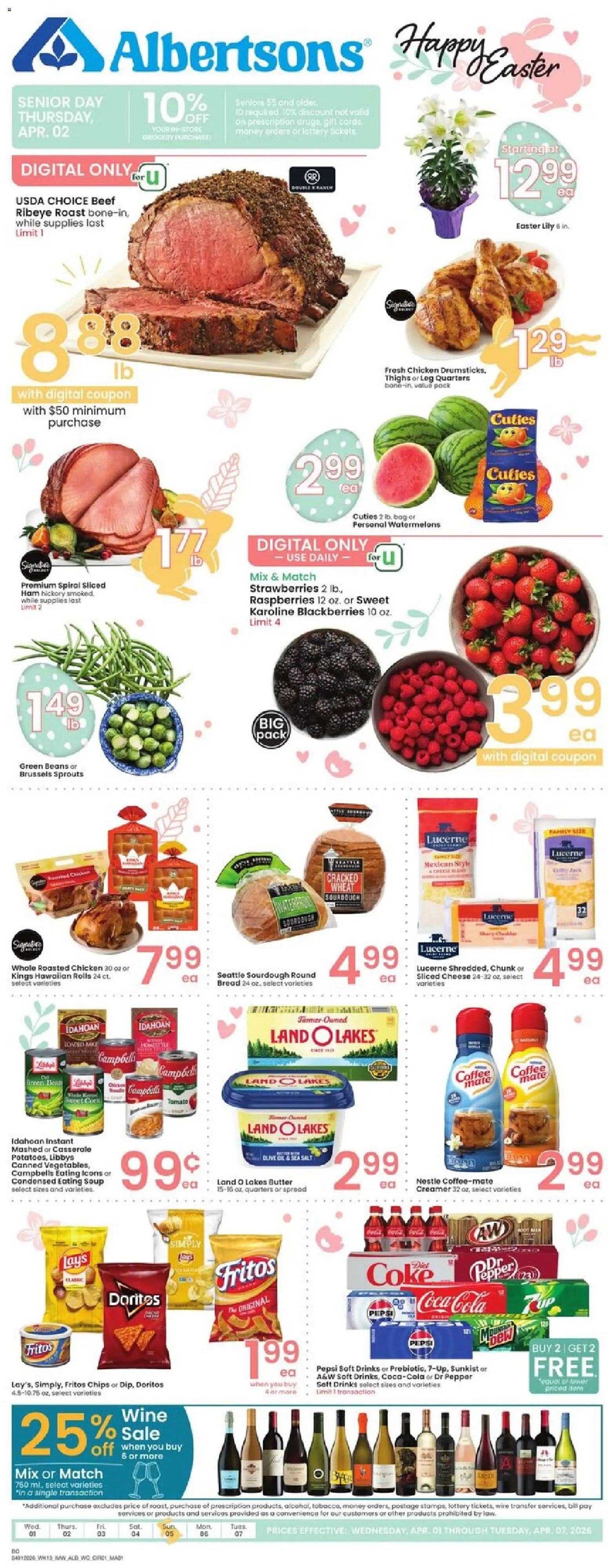 Ad Preview of Albertsons Albertsons Weekly Ad from 04/01/2026