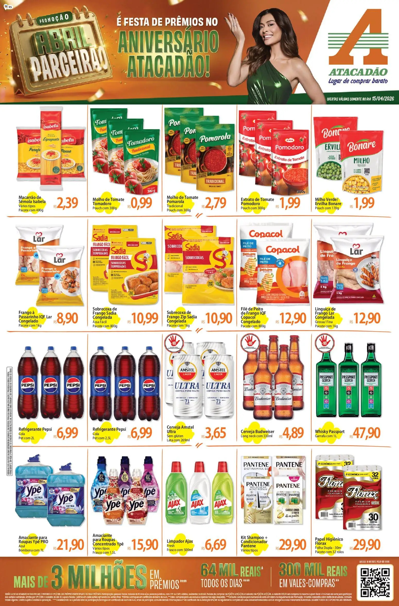 Pré-Visualização do folheto "Atacadão ofertas - RS" da loja Atacadão válido a partir de 15/04/2026