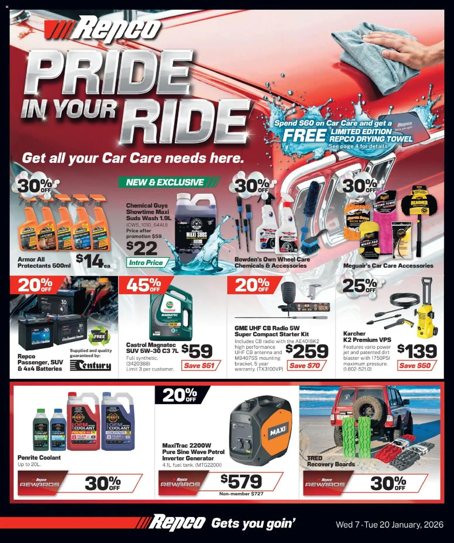 Preview of catalogue Catalogue from shop Repco valid 07/01/2026
