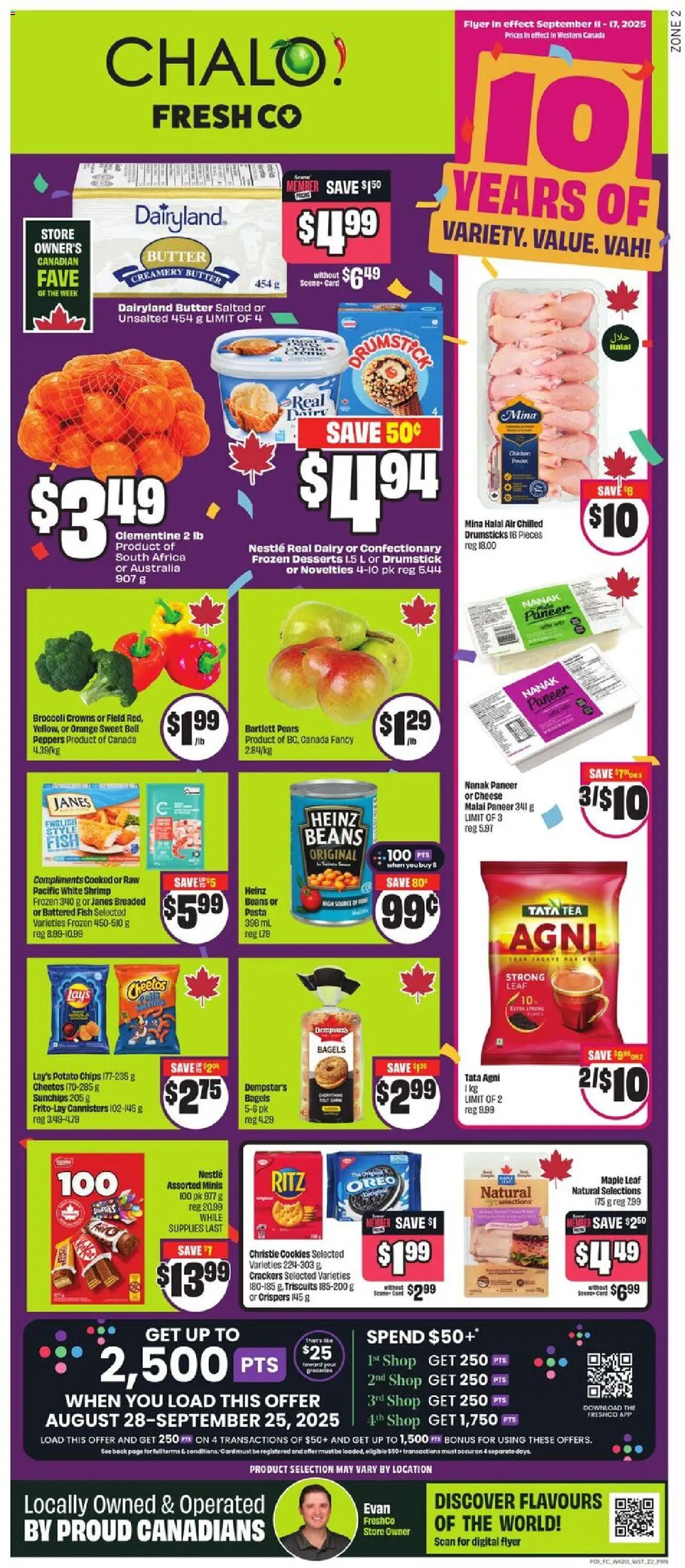 FreshCo flyer valid from Sep 11, 2025 - page number 1