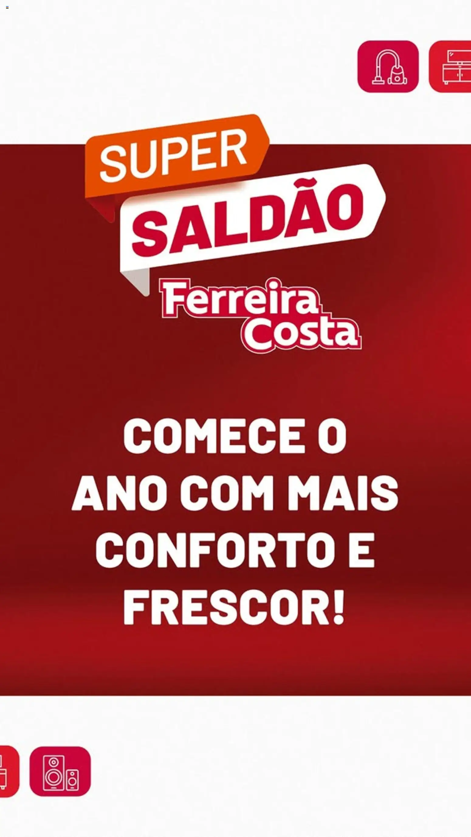 Pré-Visualização do folheto "Ofertas atuais" da loja Ferreira Costa válido a partir de 06/01/2026