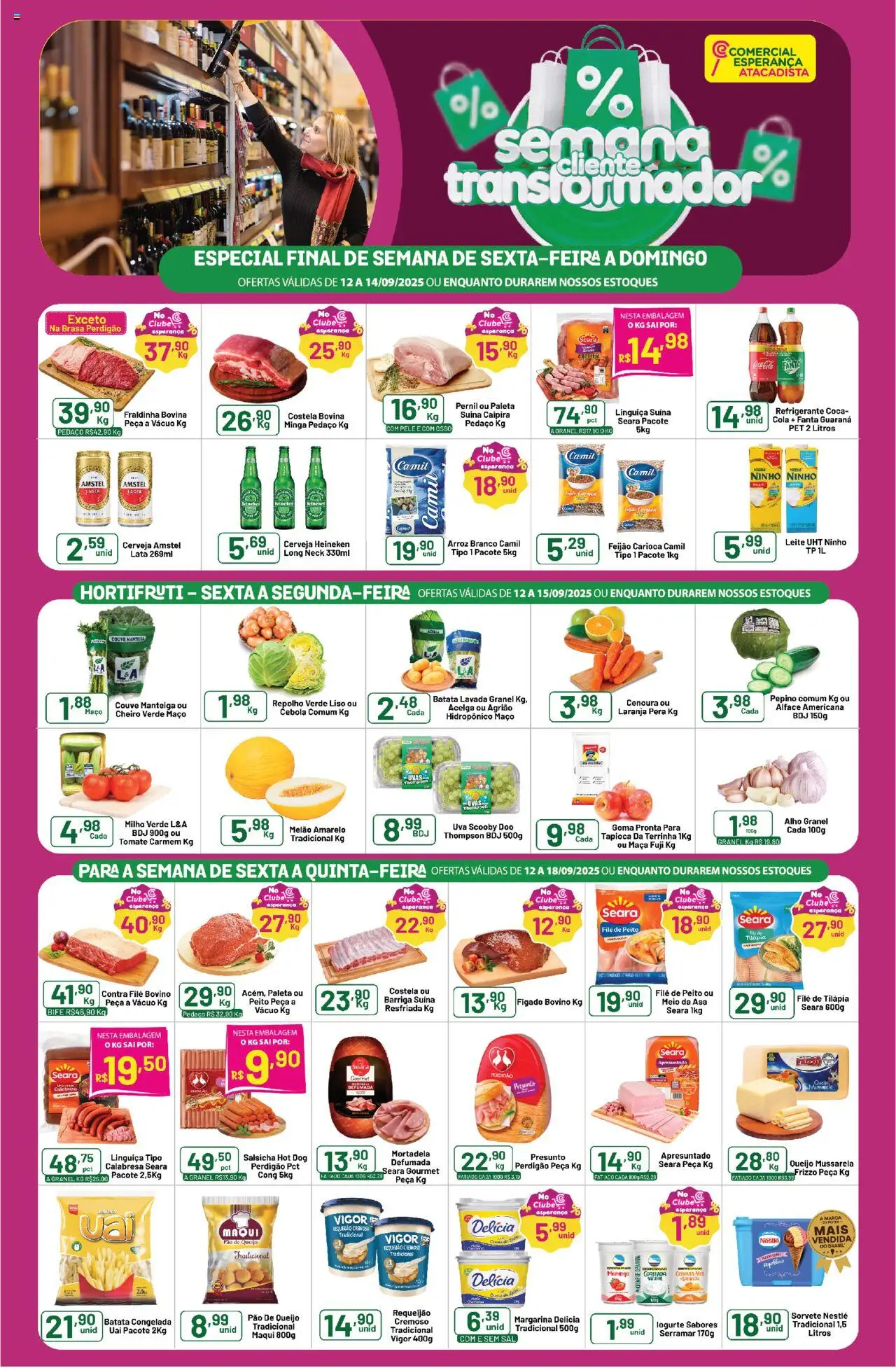 Comercial Esperança folheto "Ofertas Semanal" válido a partir de 12/09/2025 - número de página 1