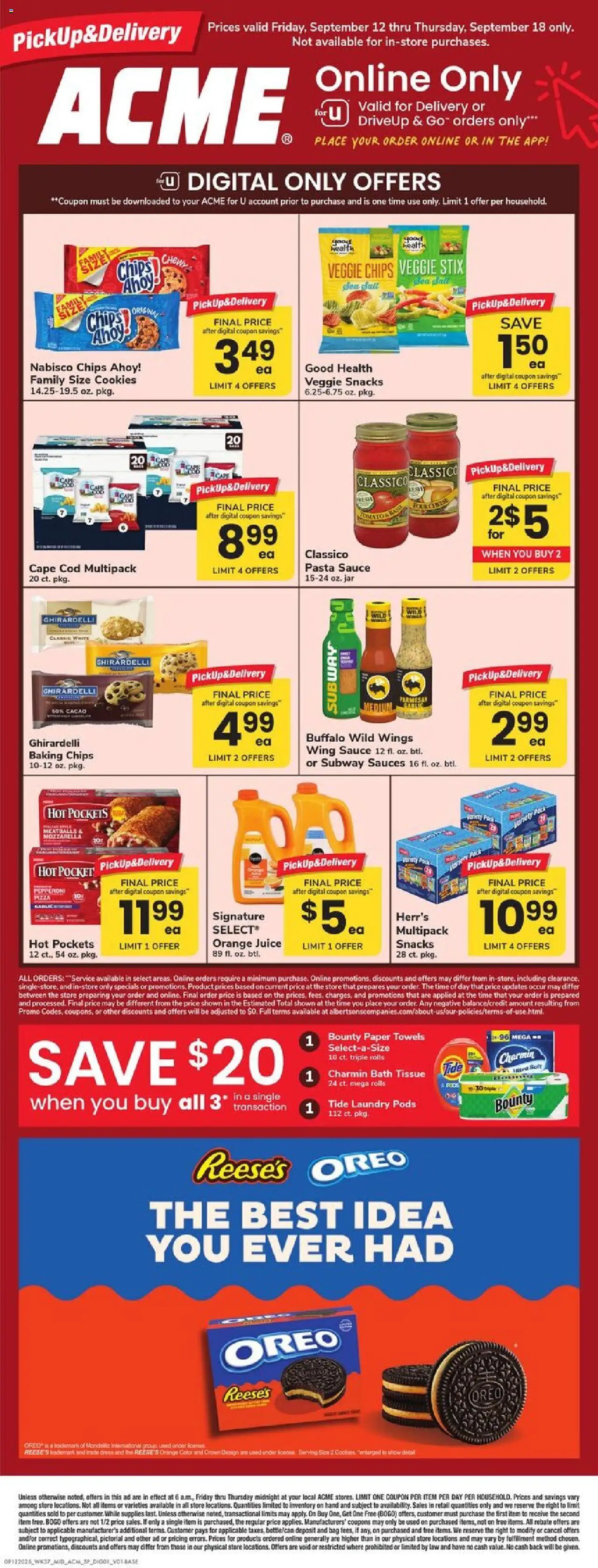 Acme Specialty Publication from 09/12/2025 - Circular, Flyer - Page number 1