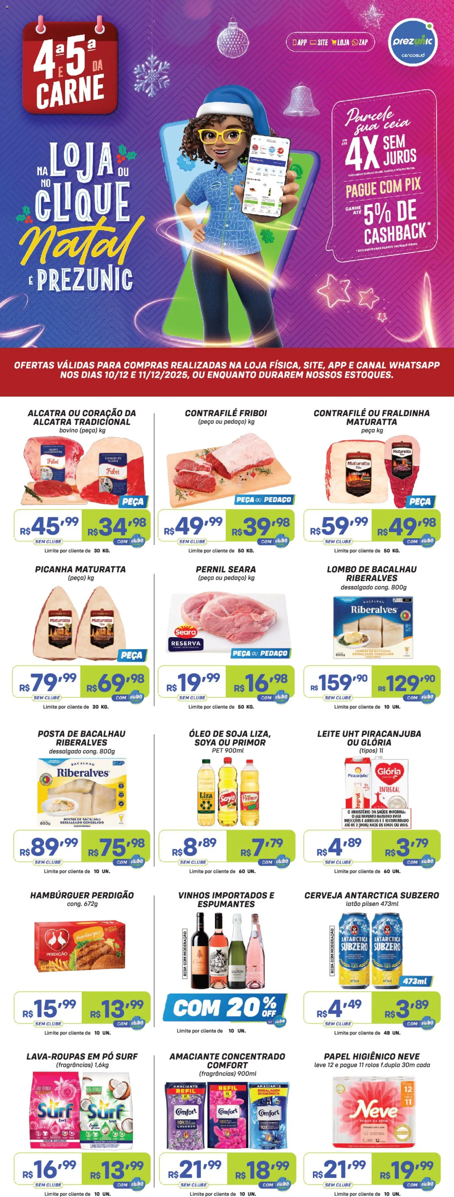 Pré-Visualização do folheto "Encarte" da loja Prezunic válido a partir de 10/12/2025