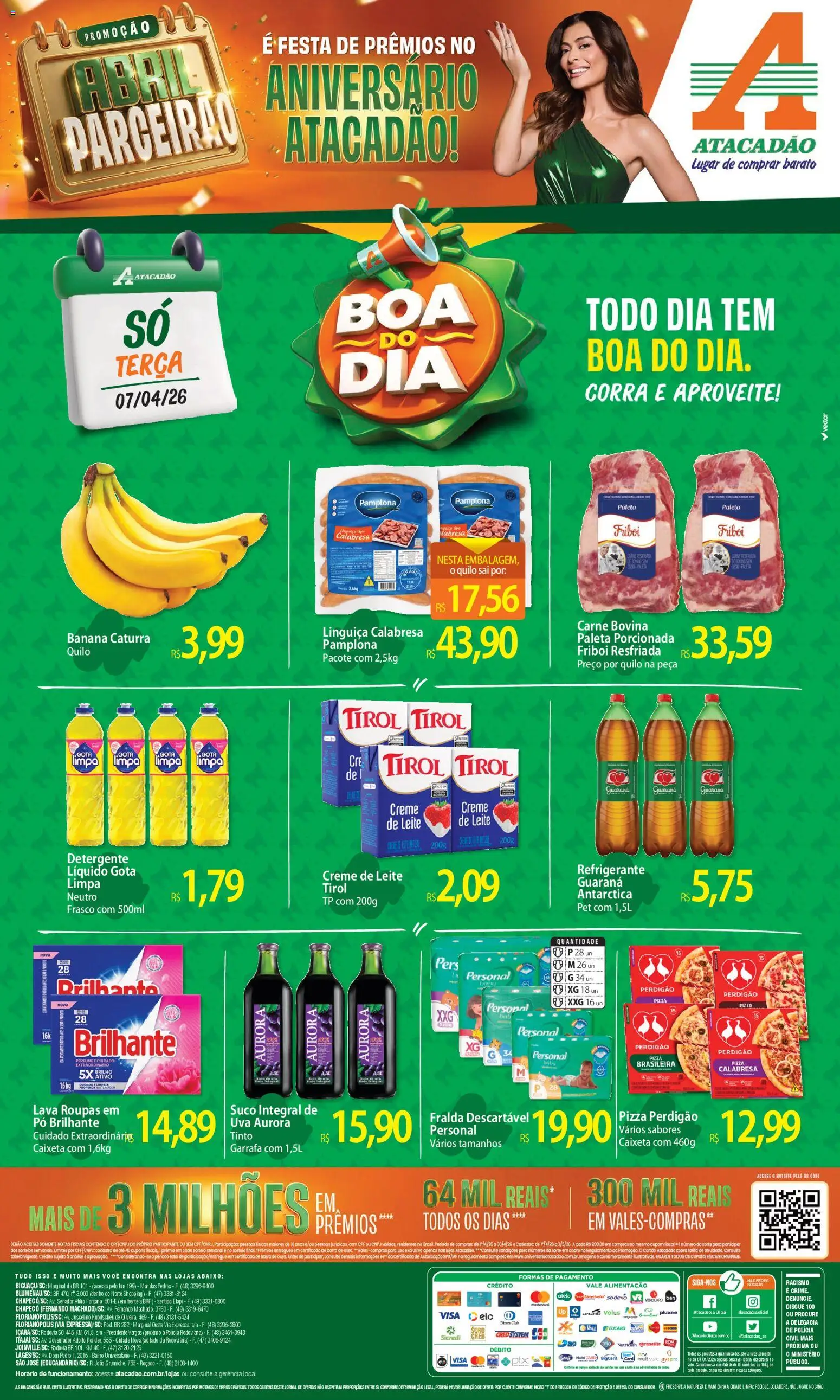 Pré-Visualização do folheto "Atacadão ofertas - SC" da loja Atacadão válido a partir de 07/04/2026