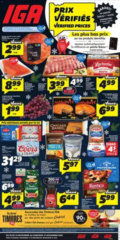 Preview of leaflet Quebec from shop IGA is valid from Nov 13, 2025