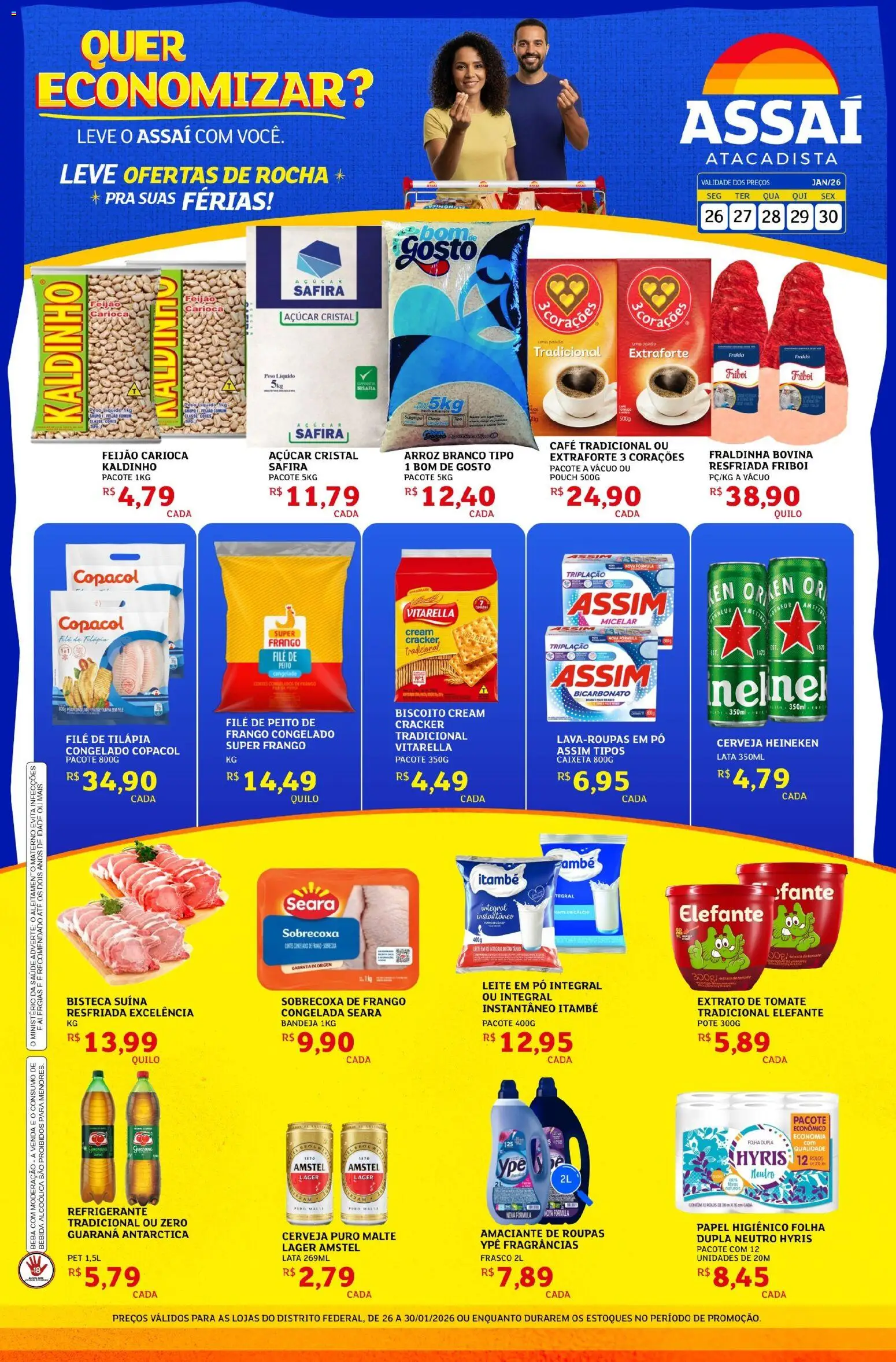 Pré-Visualização do folheto "Encarte - DF" da loja Assaí Atacadista válido a partir de 26/01/2026