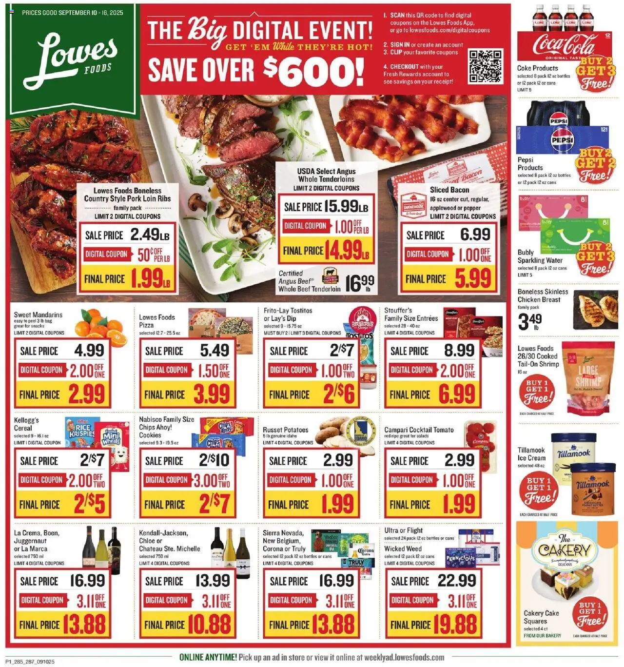 Lowes Foods Weekly Ad - NC from 09/10/2025 - Flyer - Page number 1