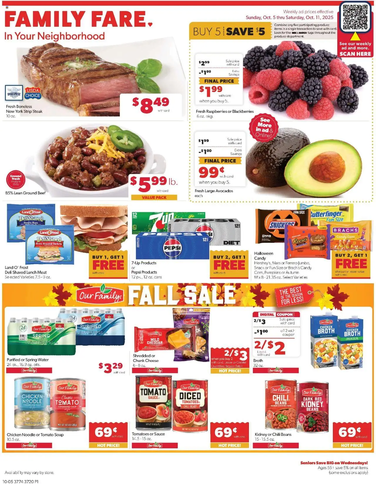 Family Fare Weekly Ad - NE from 10/05/2025 - Flyer - Page number 1
