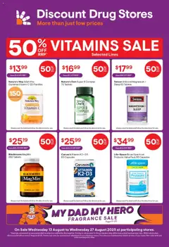 Preview of catalogue Catalogue from shop Discount Drug Stores valid 13/08/2025