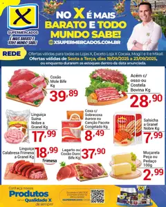Pré-Visualização do folheto "Ofertas da semana" da loja X Supermercados válido a partir de 19/09/2025