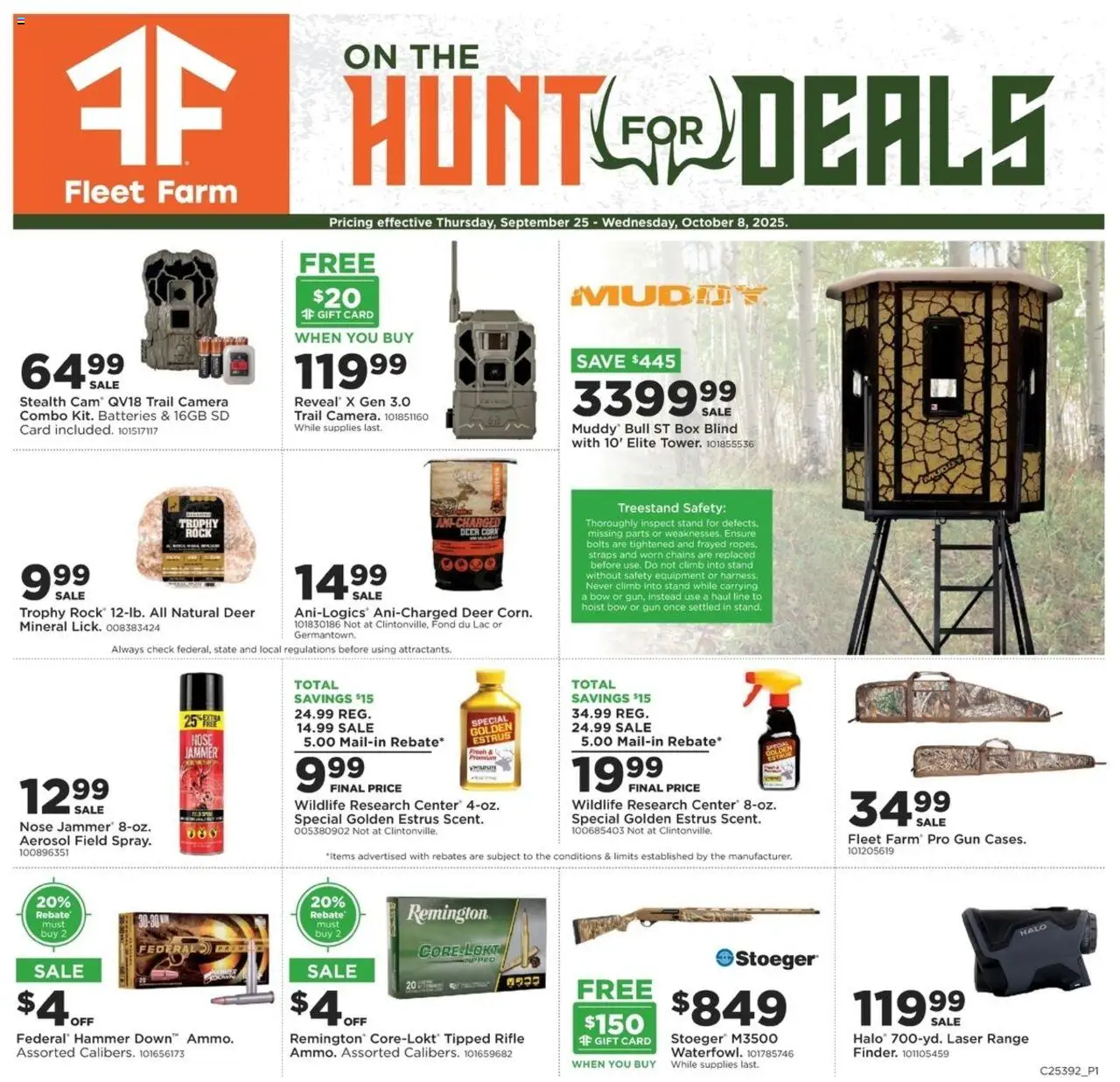 Mills Fleet Farm On the Hunt for Deals from 09/25/2025 - Flyer - Page number 1