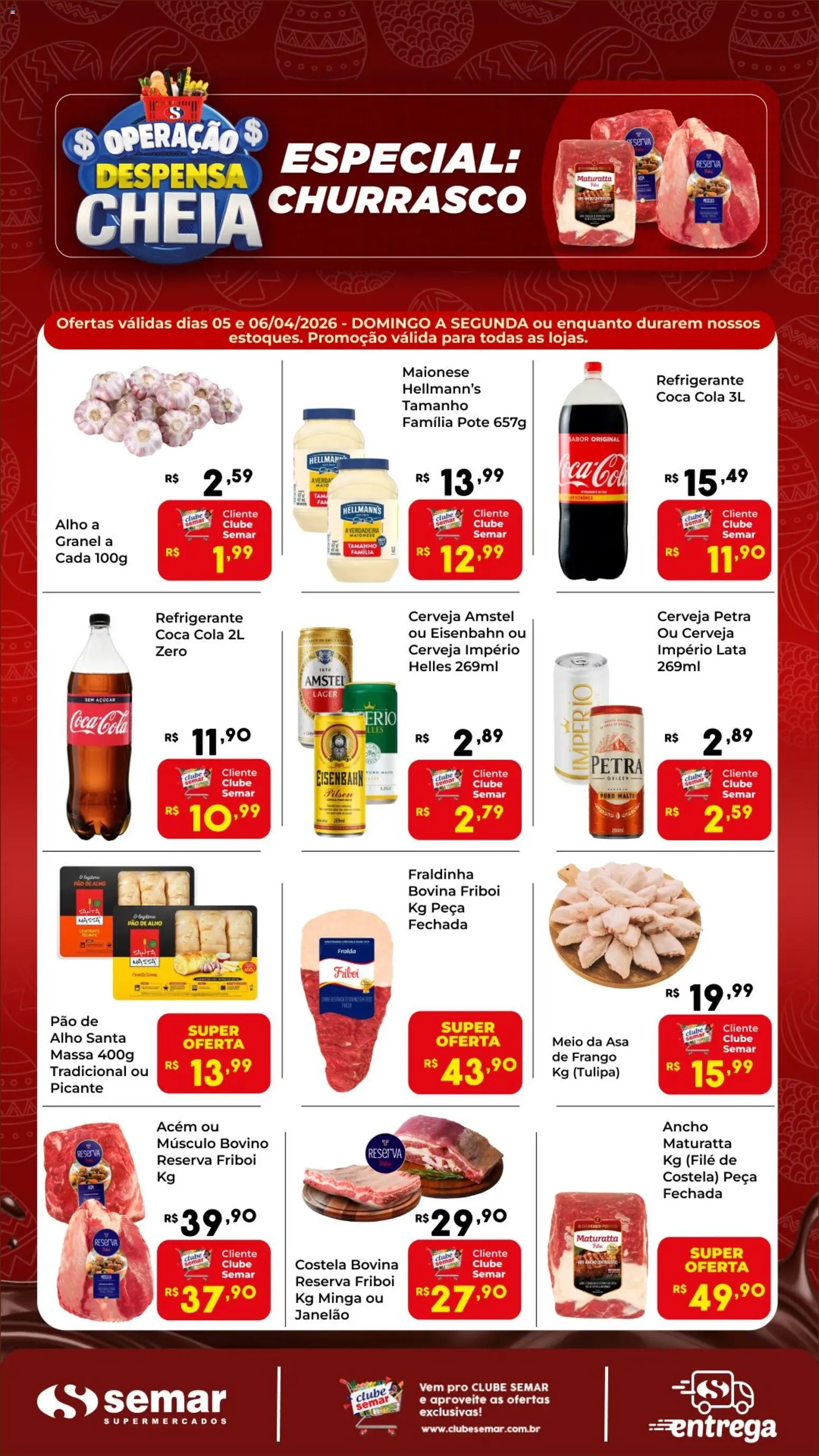 Pré-Visualização do folheto "Semar Supermercado - Ofertas da semana" da loja Semar Supermercado válido a partir de 05/04/2026