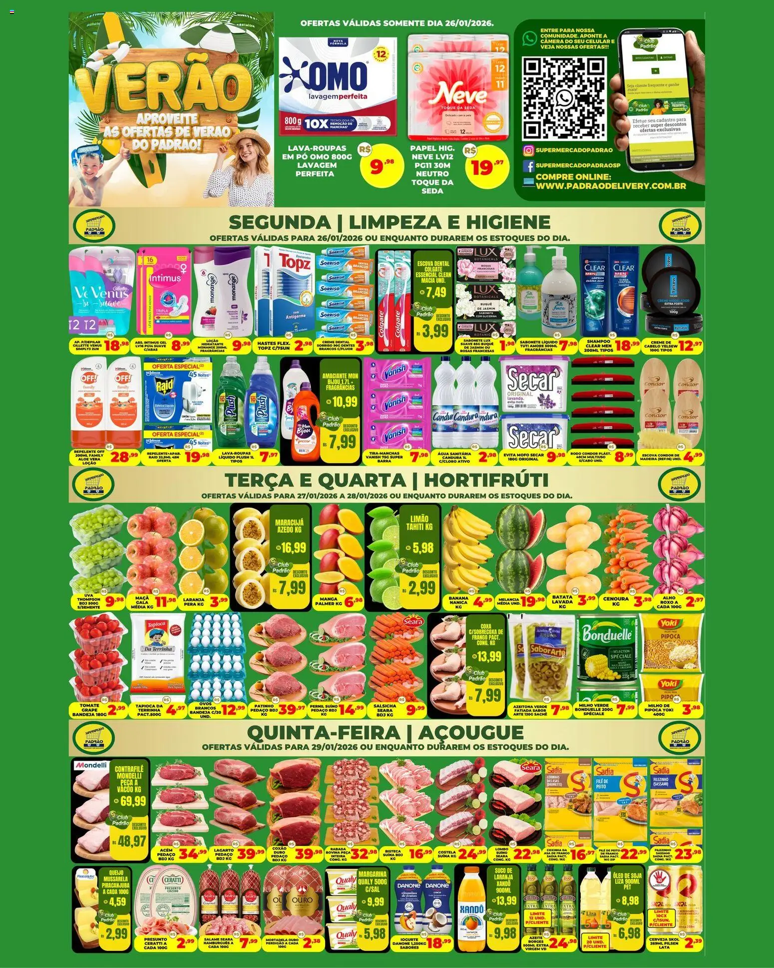 Pré-Visualização do folheto "Ofertas da semana" da loja Supermercado Padrão válido a partir de 26/01/2026