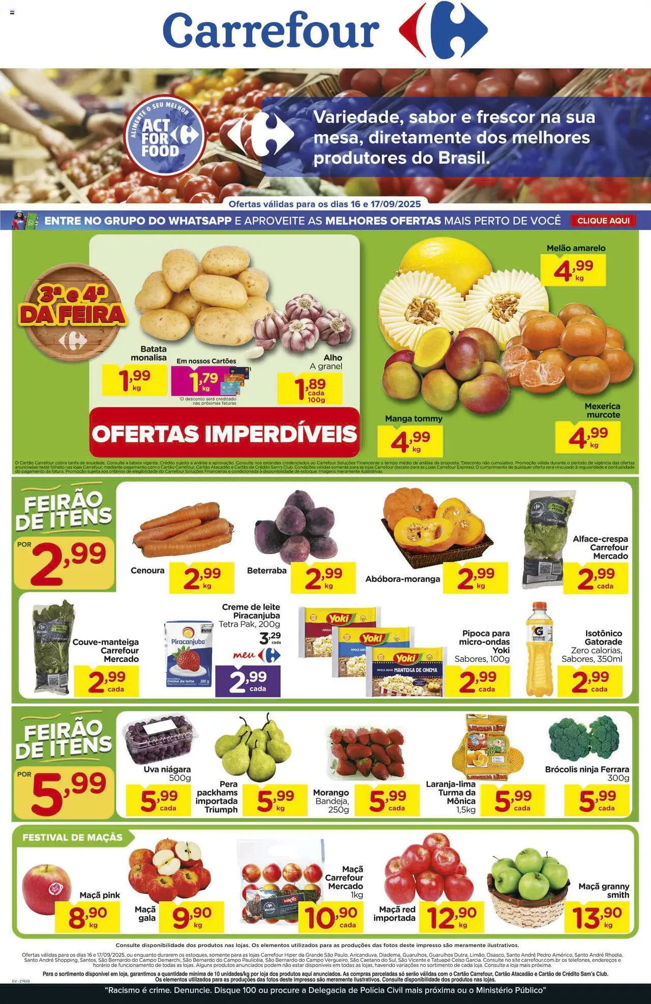 Carrefour folheto "Ofertas Feira" válido a partir de 16/09/2025 - número de página 1