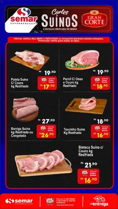 Pré-Visualização do folheto "Semar Supermercado ofertas Suínos " da loja Semar Supermercado válido a partir de 18/04/2026