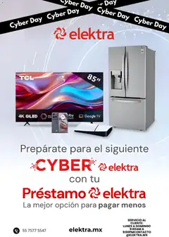 Vista previa las ofertas de la tienda Elektra - Cyber Day desde el 18/11/2025 