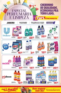 Pré-Visualização do folheto "Ofertas Perfumaria" da loja Fort Atacadista válido a partir de 16/01/2026