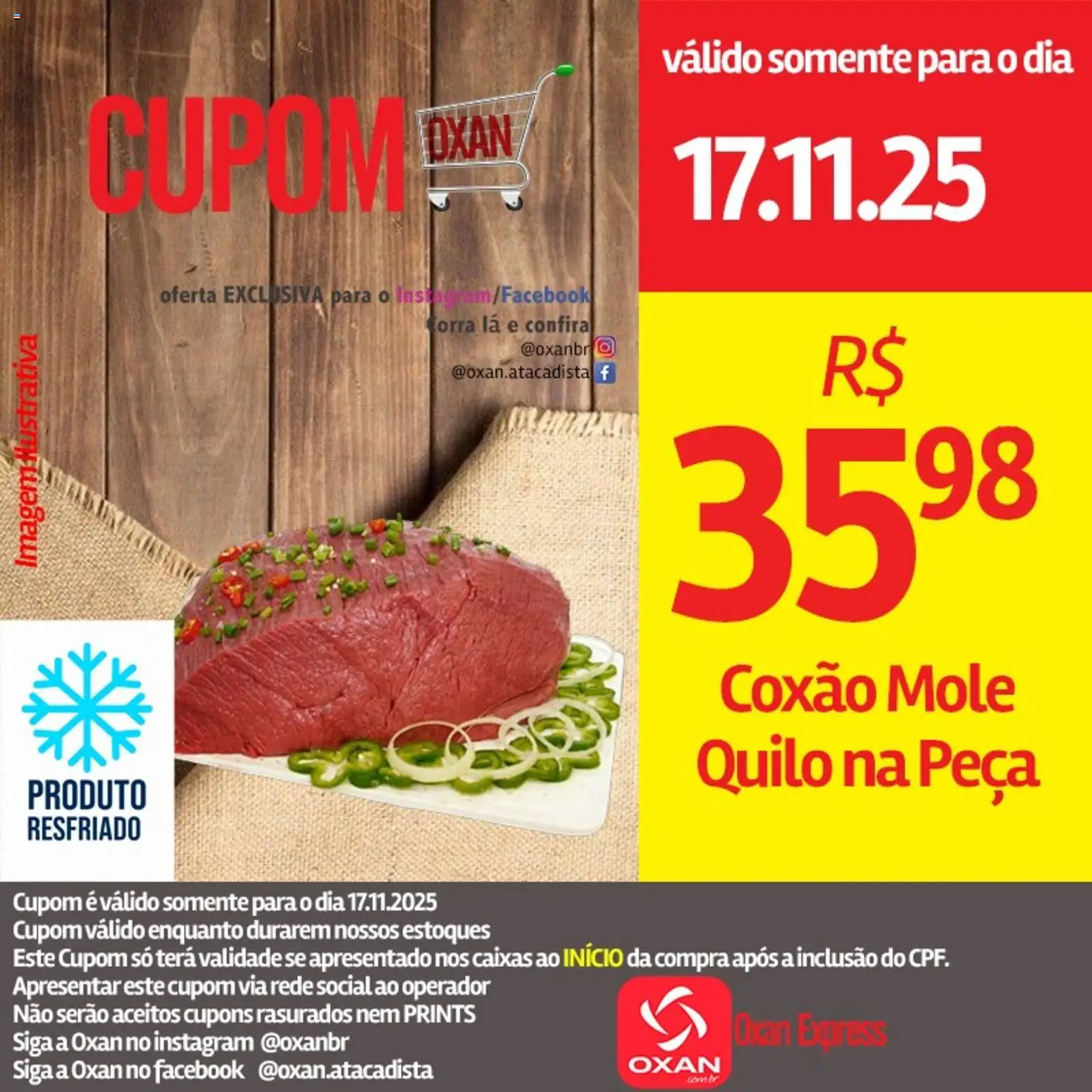 Pré-Visualização do folheto "Ofertas da semana" da loja Oxan Atacadista válido a partir de 17/11/2025