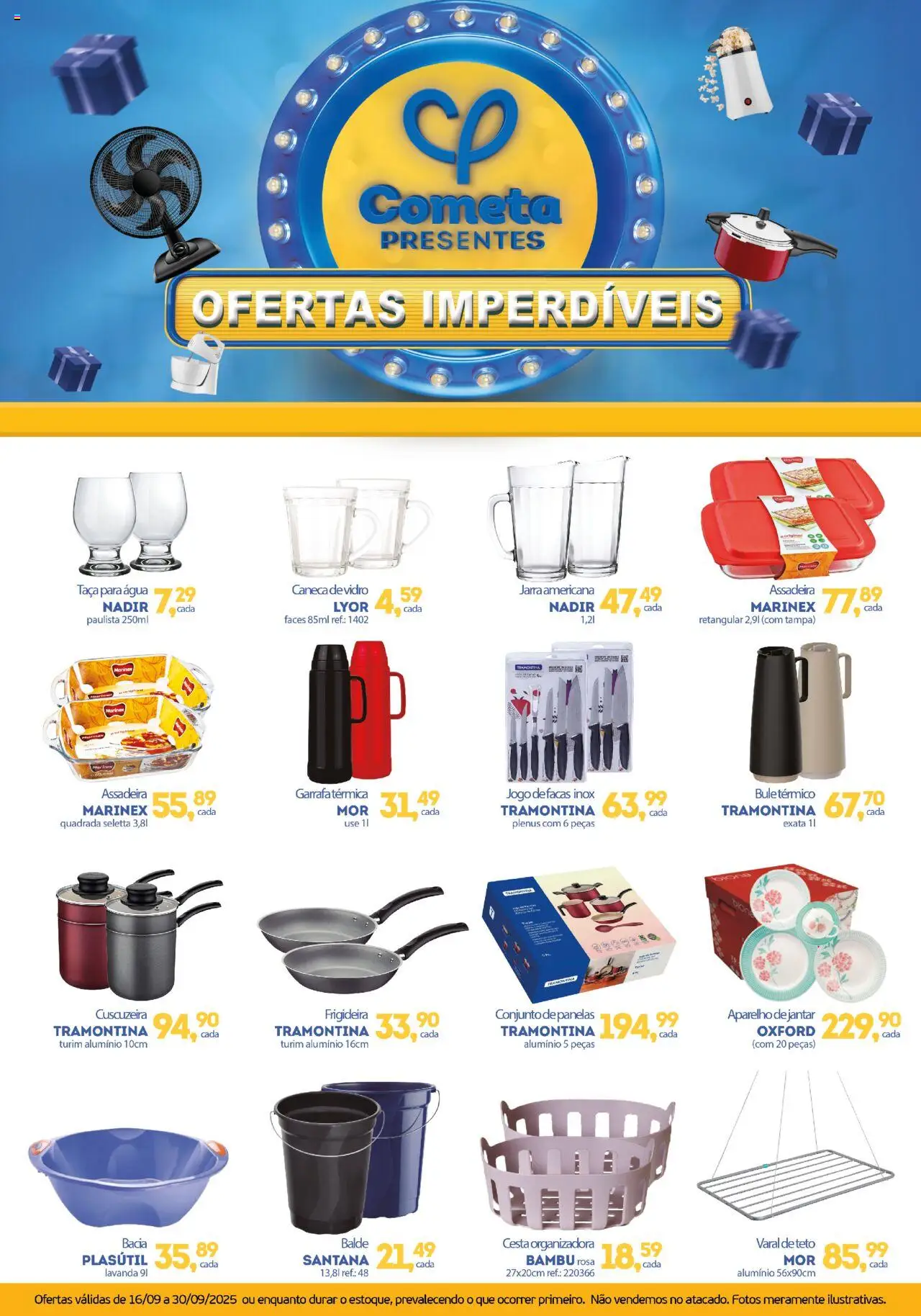Cometa Supermercados folheto "Ofertas Presentes" válido a partir de 16/09/2025 - número de página 1