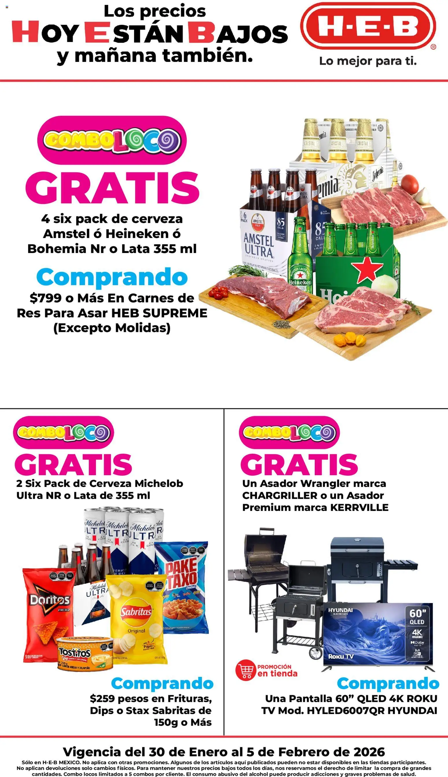 Vista previa las ofertas de la tienda H-E-B - Folleto desde el 30/01/2026 