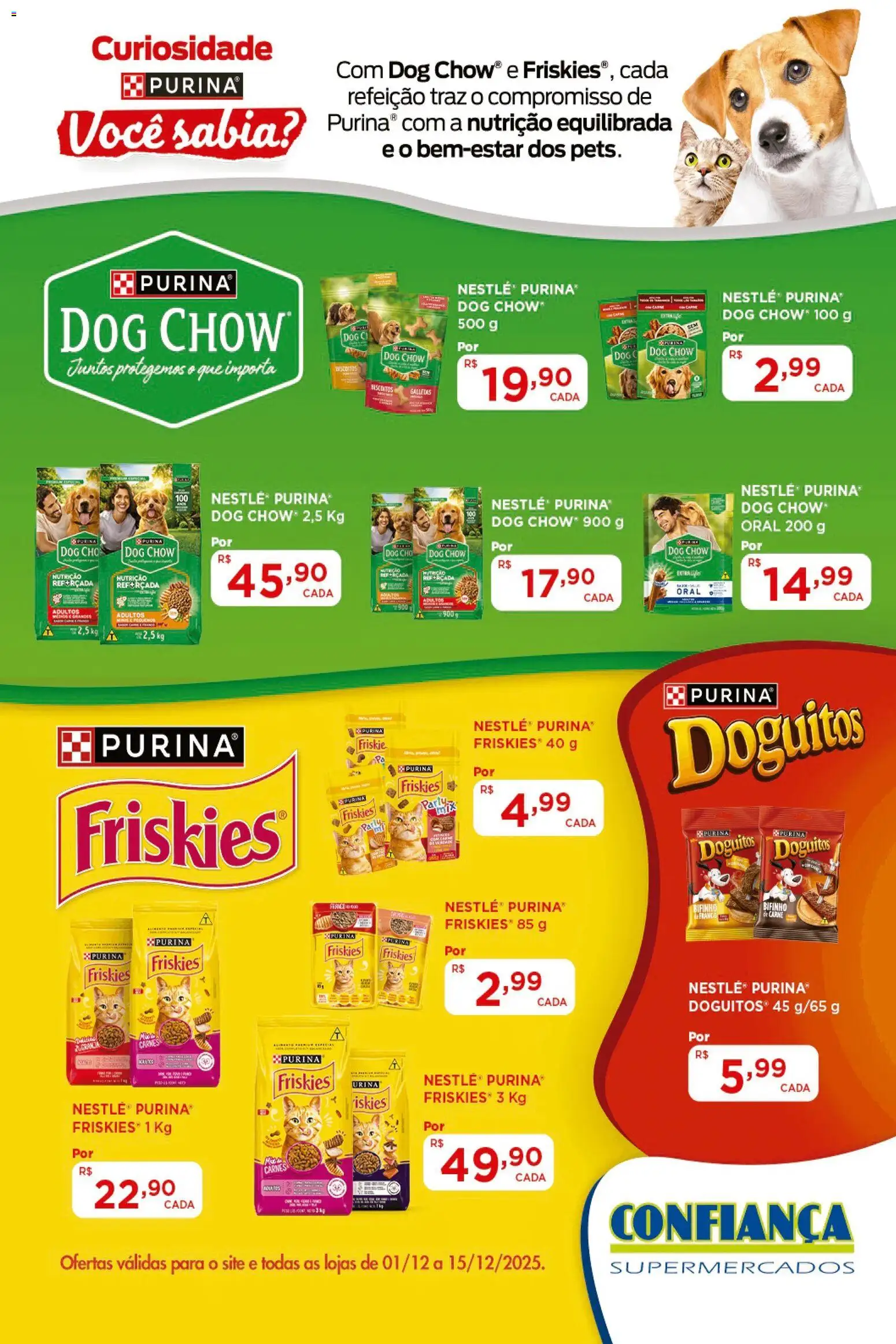 Pré-Visualização do folheto "Ofertas Nestlé Purina" da loja Confiança válido a partir de 01/12/2025 - Carne