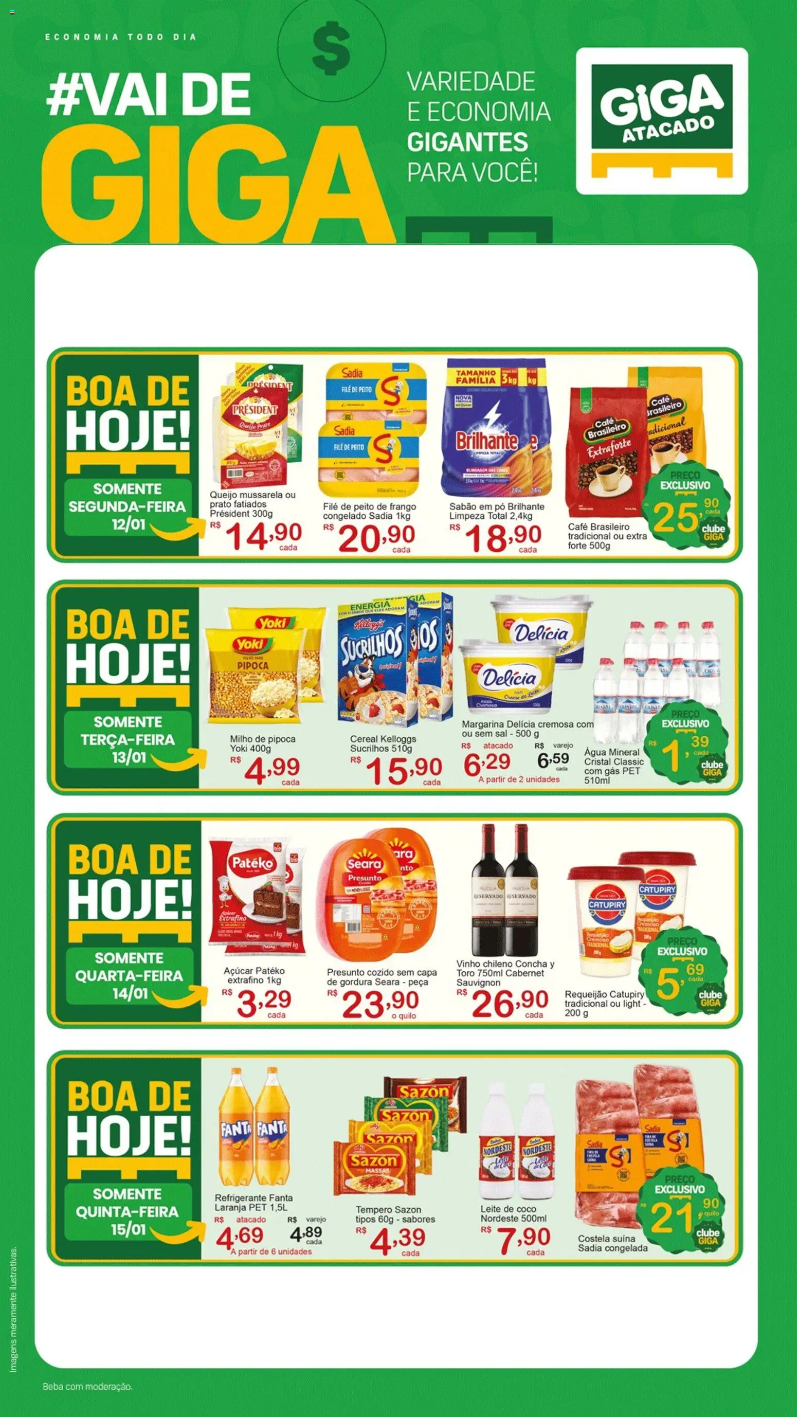 Pré-Visualização do folheto "Ofertas Feirão" da loja GIGA Atacado válido a partir de 12/01/2026