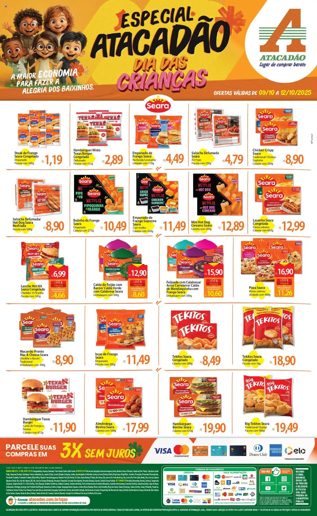 Atacadão folheto "Ofertas - SP" válido a partir de 09/10/2025 - número de página 1