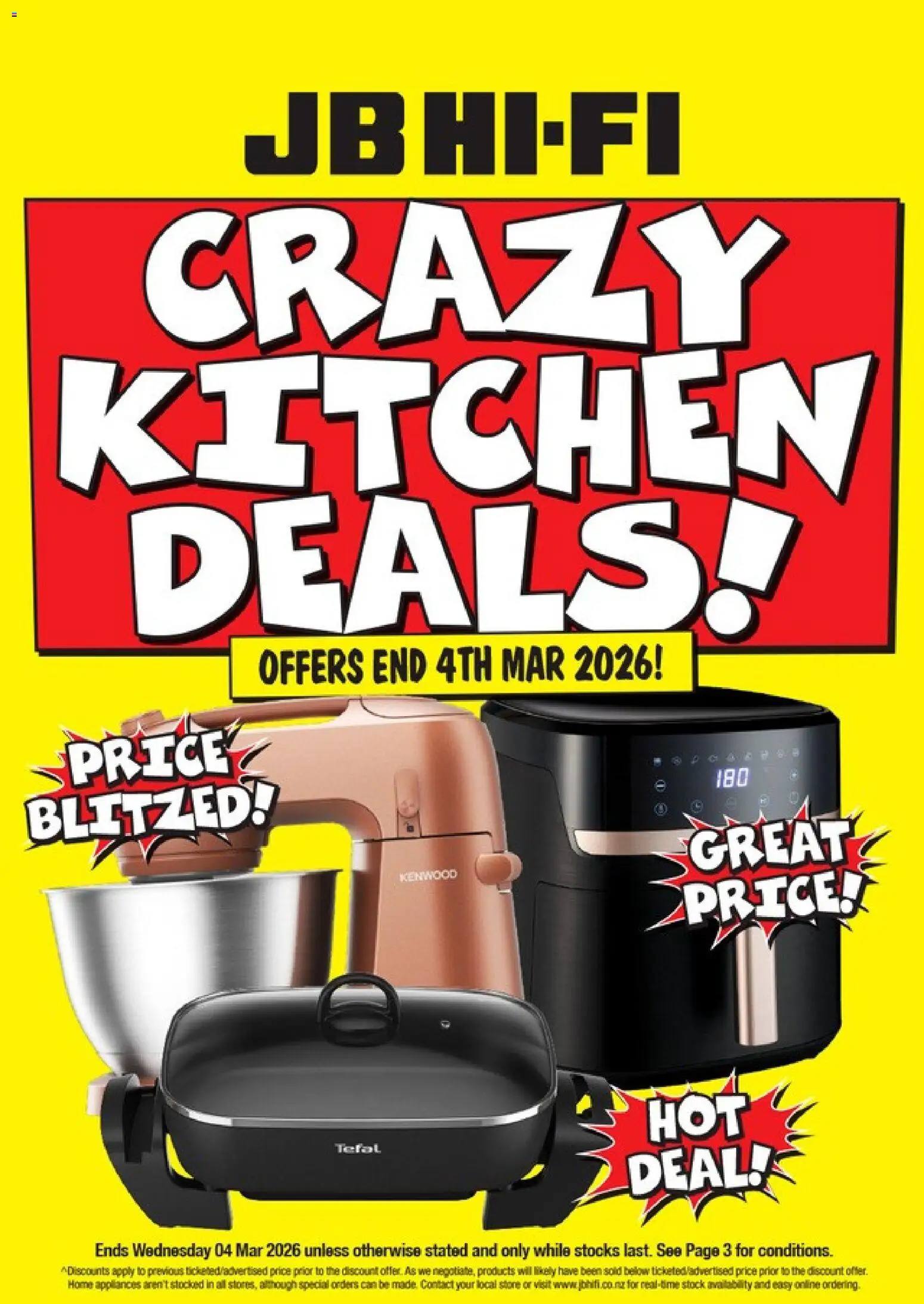 Preview of catalogue JB Hi-Fi Crazy Kitchen Deals from shop JB Hi-Fi valid 27 Feb 2026