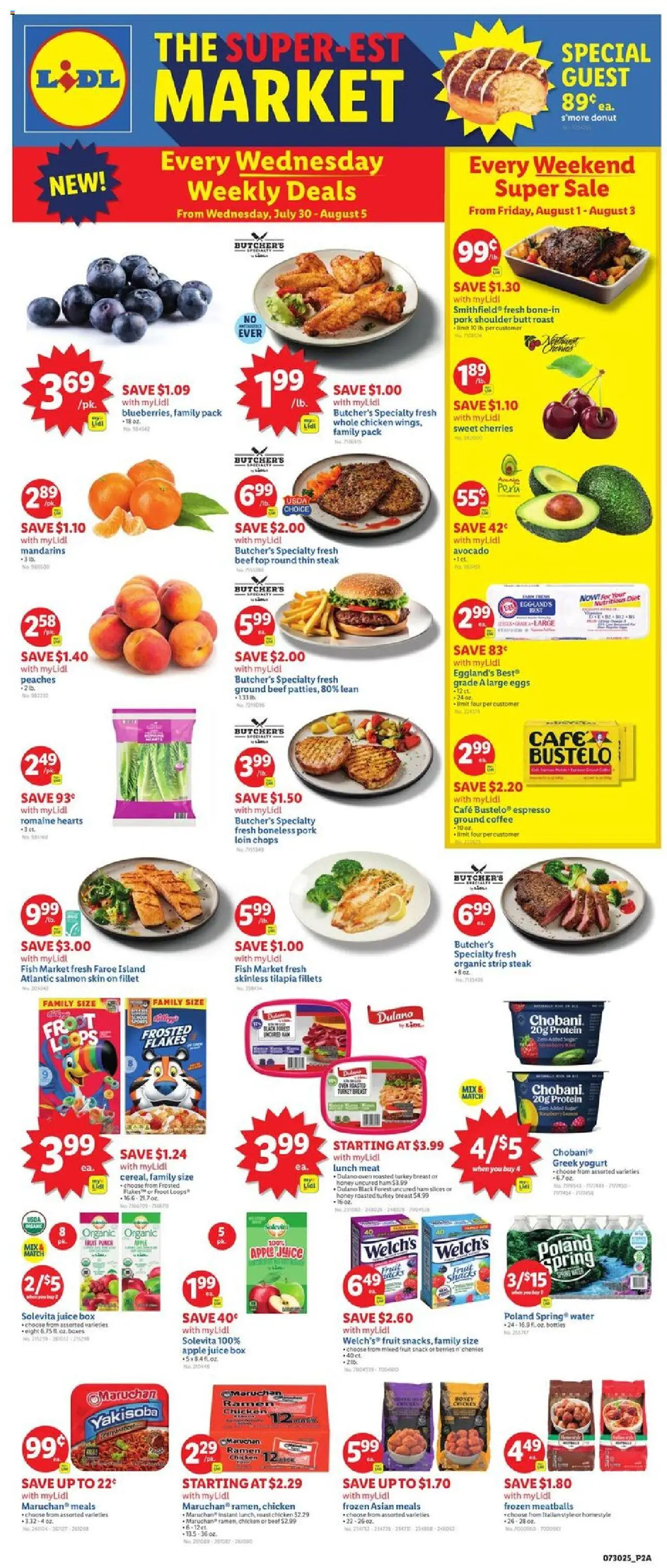Lidl Weekly Ad from 07/30/2025 - Circular, Weekly flyer - Page number 1