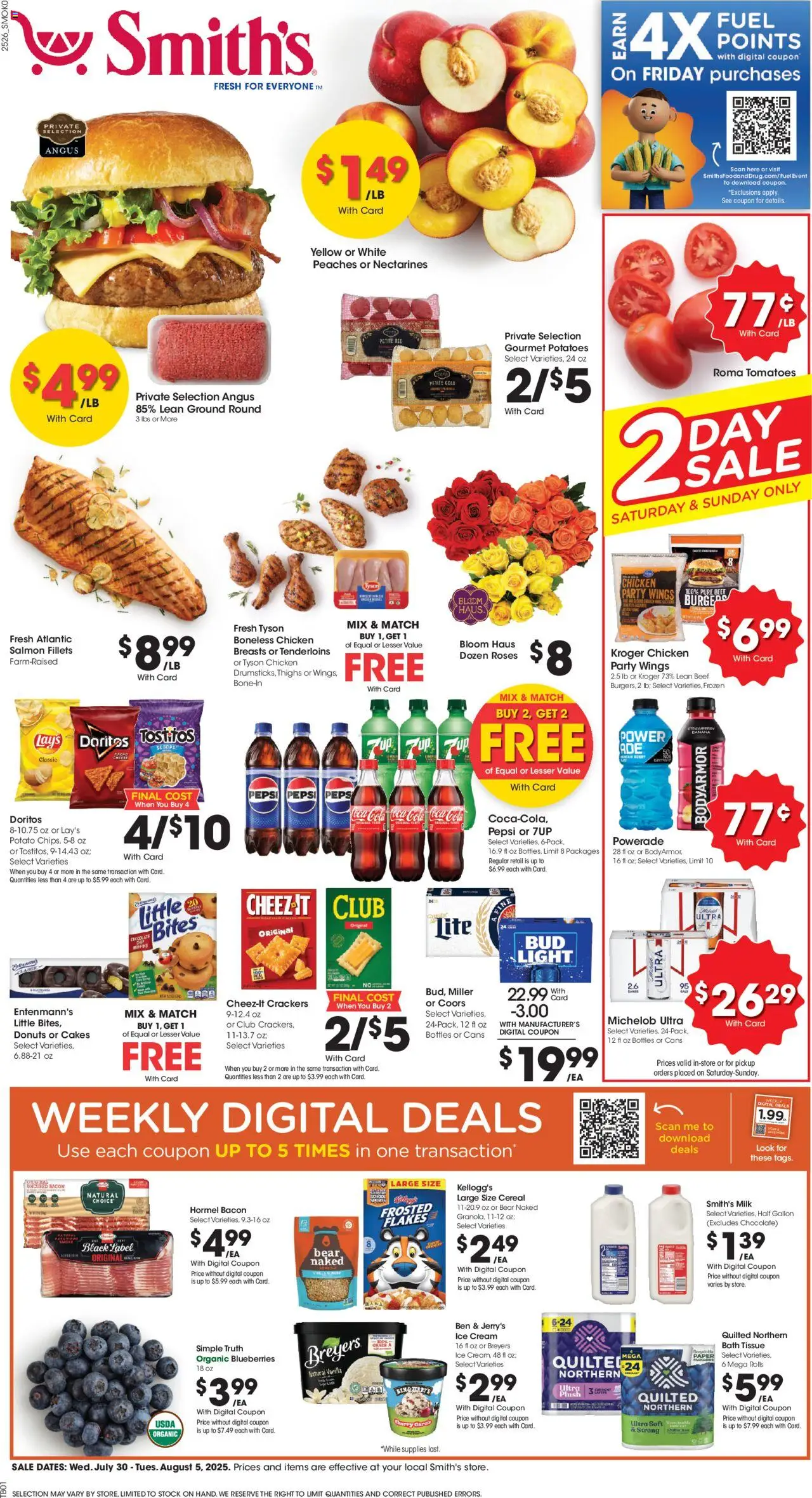 Smith's Weekly Ad - WY from 07/30/2025 - Flyer - Page number 1