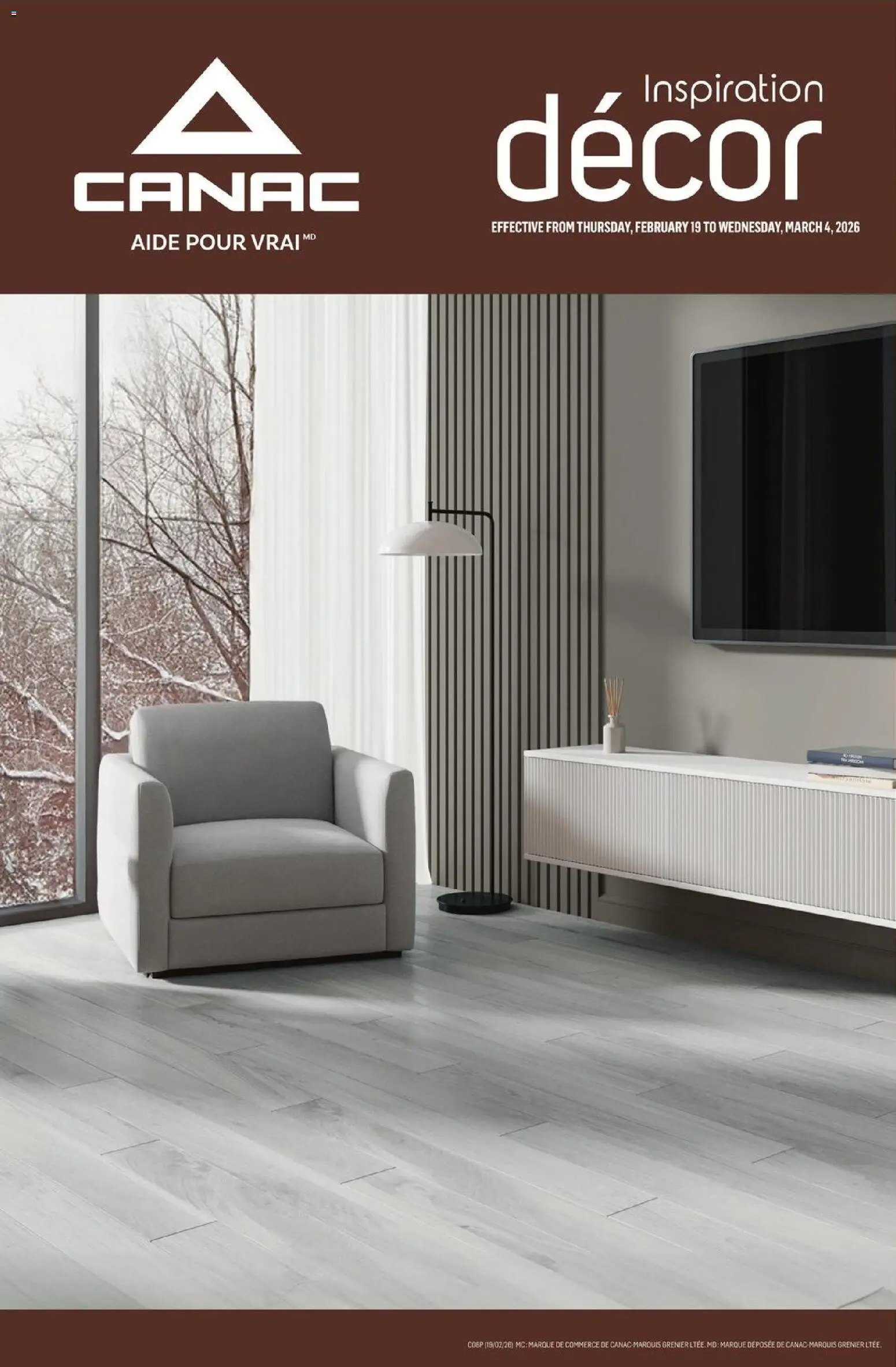 Preview of leaflet Decor Inspiration from shop Canac is valid from Feb 19, 2026