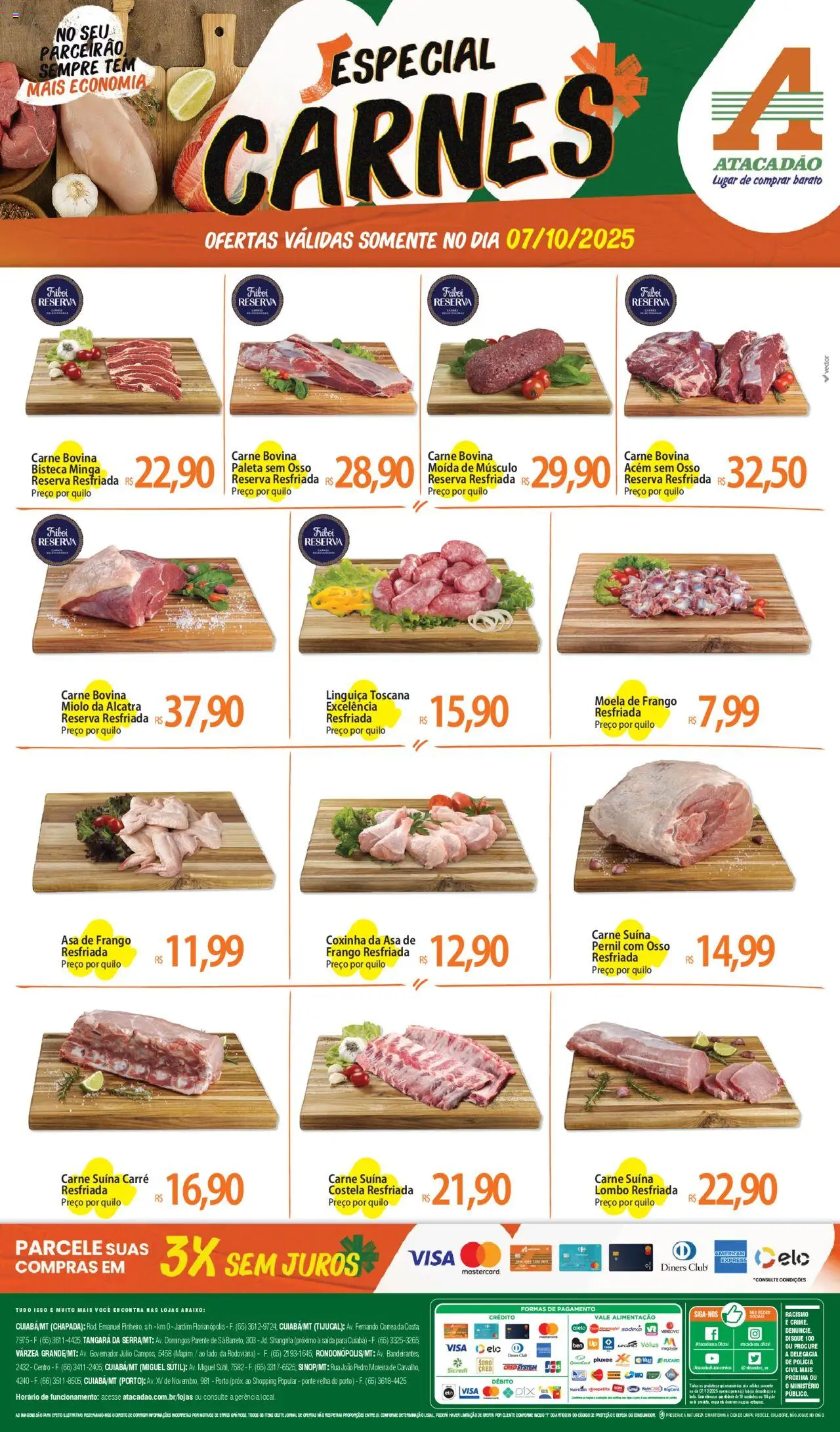 Atacadão folheto "Ofertas - MT" válido a partir de 07/10/2025 - número de página 1