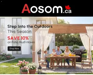 Un aperçu du dépliant Aosom du magasin Deals est valide à partir 10 avr. 2026